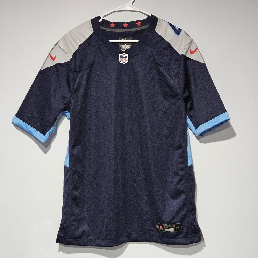 Nike Tennessee Titans #4 Men's M Blank  Jersey Blue READ